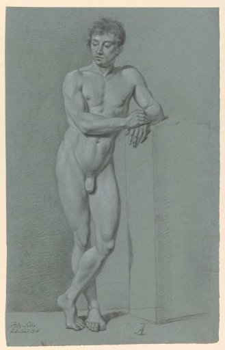 Standing male nude