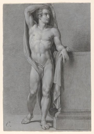 Standing male nude, seen from the front