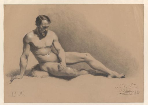 Seated Male Nude