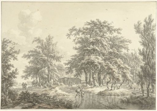 Wooded Landscape with Several Groups of Figures
