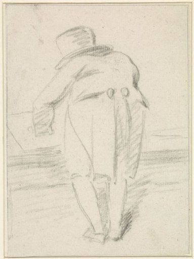 Portrait of Hendrik de Flines seen from the back