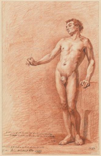 Standing nude man