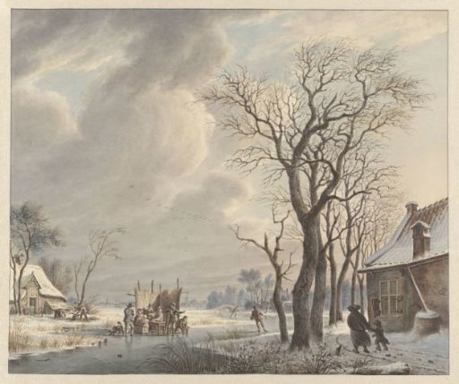 Winter Landscape with Ice Pleasures