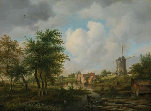The Dilapidated Wall in Amsterdam with the Weteringpoort, Viewed from the Buitensingel