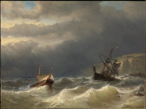 Storm in the Strait of Dover