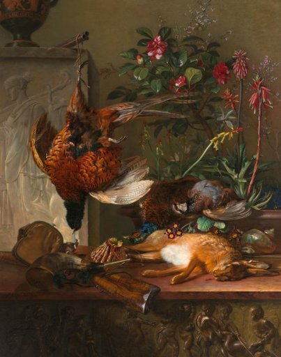 Still Life with Game and a Greek Stele: Allegory of Autumn