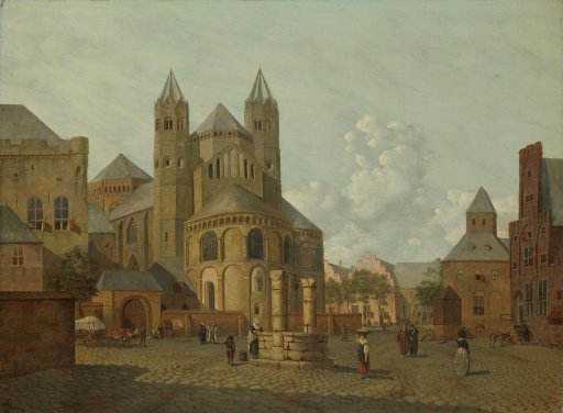 Imaginary Cityscape with Romanesque Church