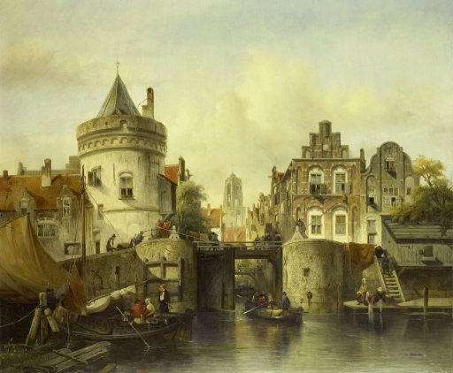 Imaginary View based on the Kolksluis, Amsterdam