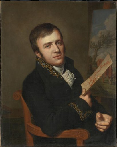 Jan (Baptist) Kobell II (1778-1814), Painter, in the Uniform of a Member of the Royal Institute of Science, Literature and the Fine Arts