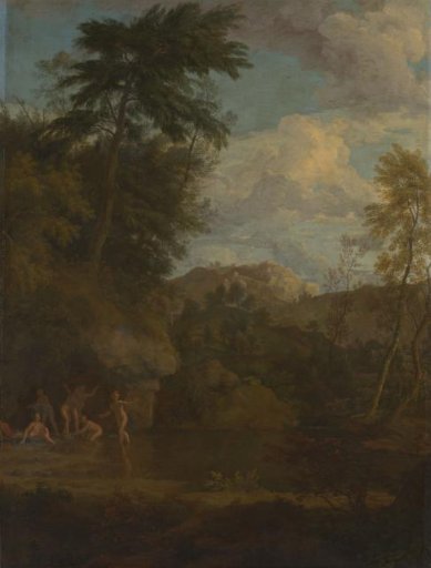 Arcadian Landscape with Diana Bathing