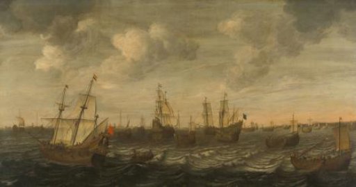 The Dutch Herring Fleet at the fishing grounds
