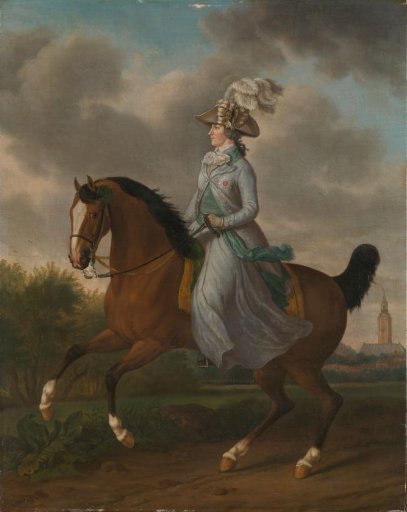 Frederika Sophia Wilhelmina of Prussia (1751-1820), Equestrian portrait of the Wife of Prince Willem V