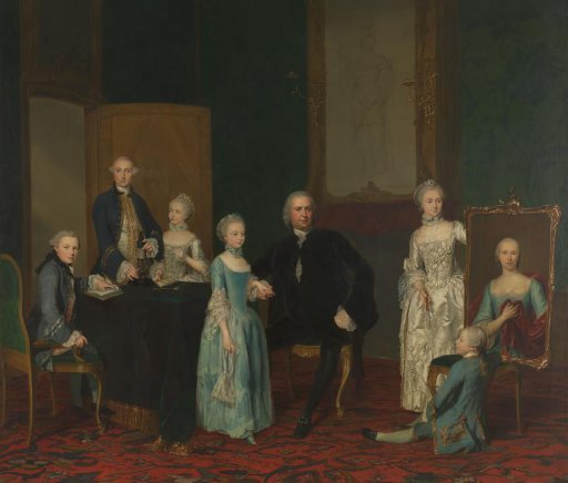 Portrait of Pieter Cornelis Hasselaer, Adviser to the Dutch East India Company and Burgomaster of Amsterdam, with his Family