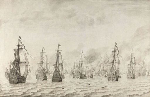 The Naval Battle against the Spaniards at Dunkirk