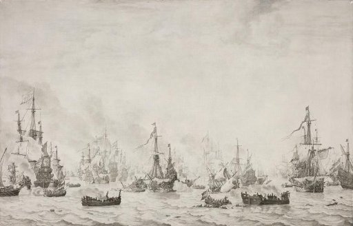 The Naval Battle against the Spanish Armada at Duins