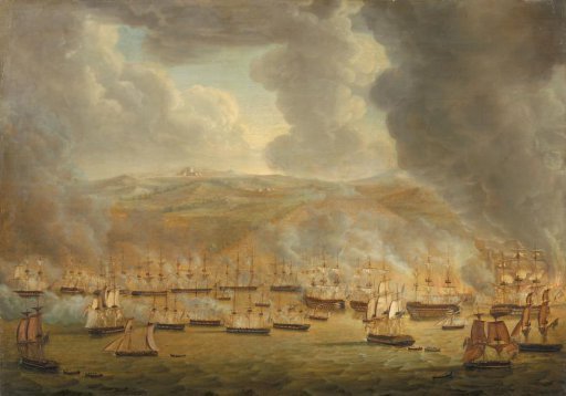 The Attack of the Combined Anglo-Dutch Squadron on Algiers, 1816