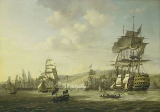 The Anglo-Dutch Fleet in the Bay of Algiers in Support of the Ultimatum for the Release of Christian Slaves, 26 August 1816