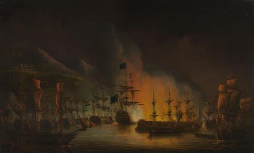 The Bombardment of Algiers, in Support of the Ultimatum for the Release of Christian Slaves, 26-27 August 1816