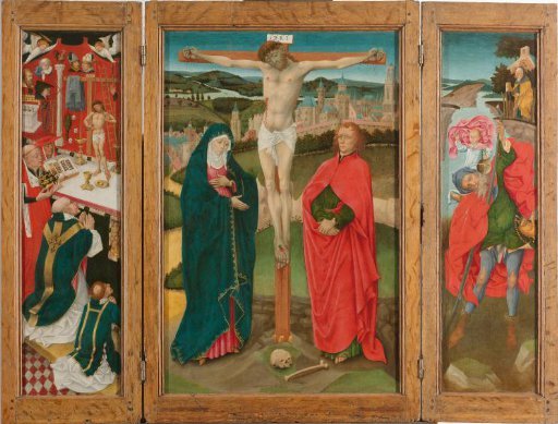 Triptych with the Crucifixion