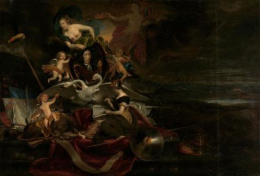 Allegory on the Dutch Raid on the Medway (1667), with a Portrait of Cornelis de Witt