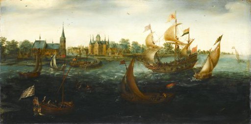 Ships off IJsselmonde