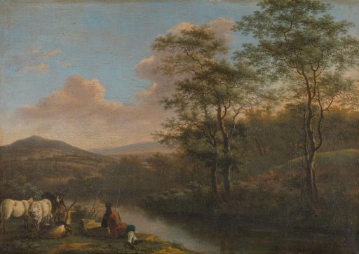 Italian Landscape with Resting Herdman