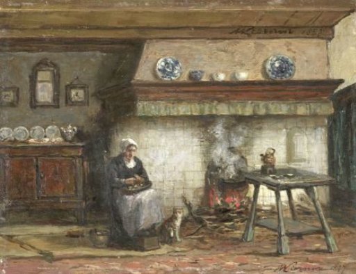 Interior of a Cottage in Scheveningen
