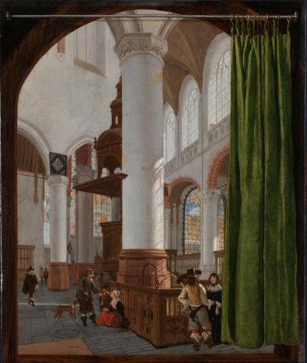 Interior of the Old Church in Delft