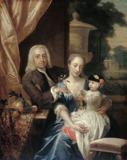 Isaac Parker, His Wife Justina Johanna Ramskrammer and Their Son Willem Alexander