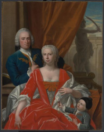 Portrait of Berend van Iddekinge, Johanna Maria Sichterman, and their Son Jan Albert