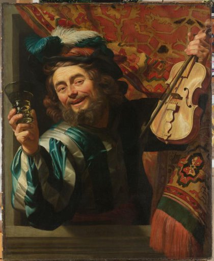 A Cheerful Violin Player