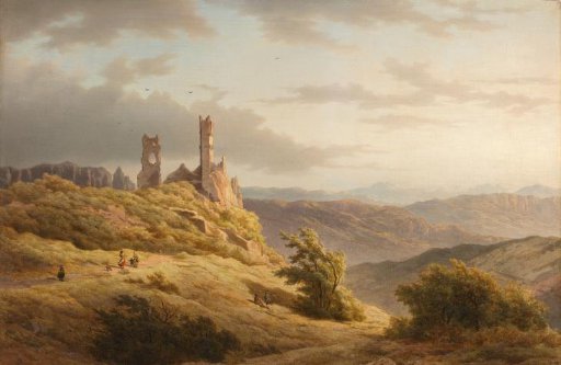 Mountainous Landscape with a Ruin