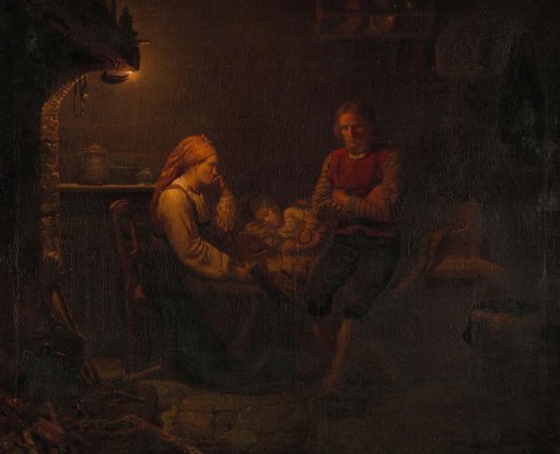 Parents at the bedside of their sick child