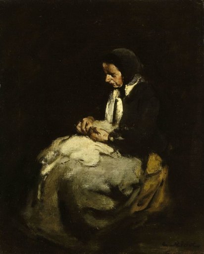Woman sewing