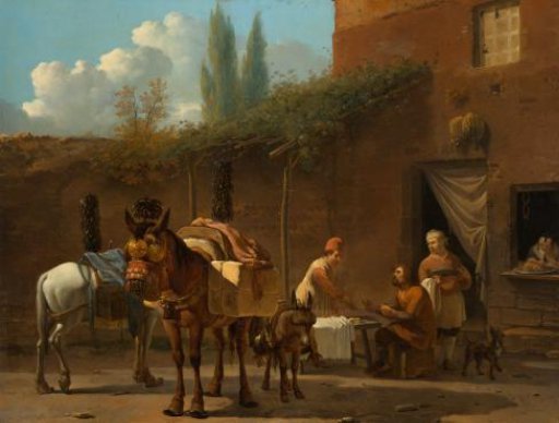 Mule Drivers at an Inn