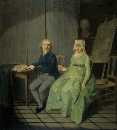 Self-Portrait of Wybrand Hendriks (1744-1831), with his Wife Agatha Ketel (1736-1802)