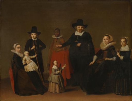 Family Group with a Black Man