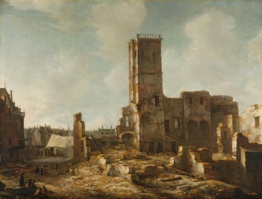 The Ruins of the Old Town Hall of Amsterdam after the Fire of 7 July 1652