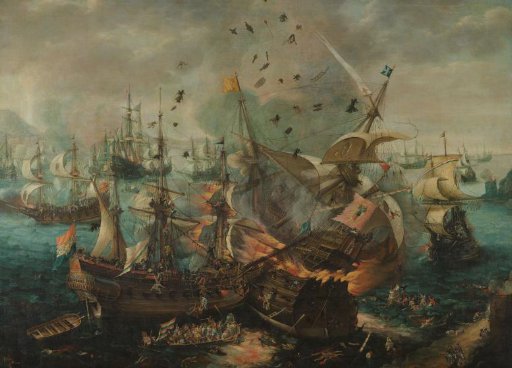 Battle of Gibraltar in 1607