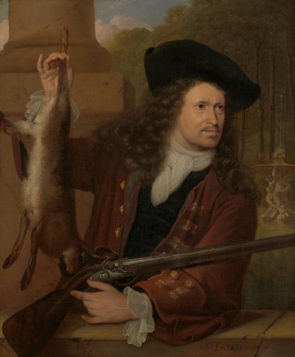 Jan de Hooghe (1650-1731). Anna de Hooghe's Cousin, Dressed for Shooting