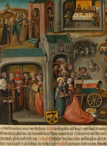 Four scenes from the legend of St Elizabeth of Hungary