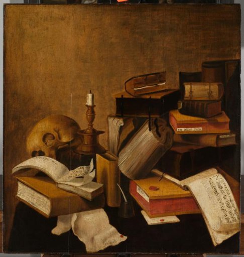 Vanitas Still Life with Books