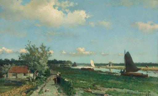 The Trekvliet near Rijswijk, Known as 'View at the Geestbrug'