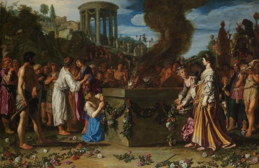 The Sacrificial Struggle between Orestes and Pylades
