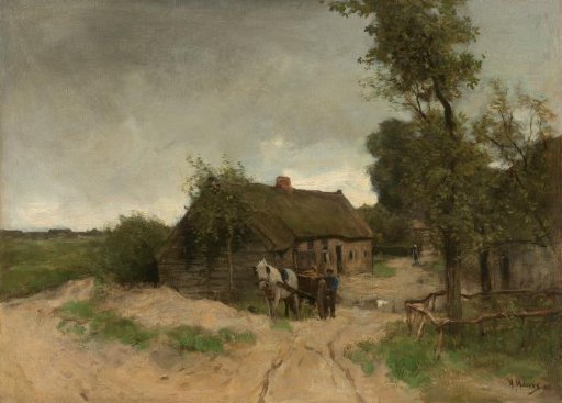 Cottage on the sandy road
