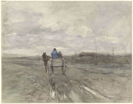 Farmer's Cart on a Country Road