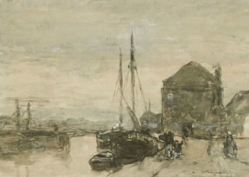 View of the Turfmarkt with the Eendjespoort in Haarlem
