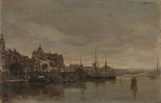 The Schreierstoren with the Bridge over the Gelderse Kade in Amsterdam