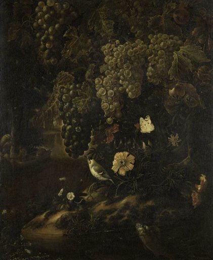Grapes, Flowers and Animals
