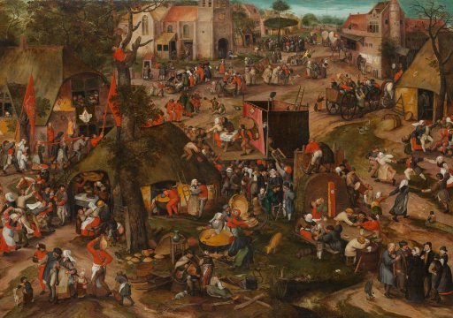 A Flemish Kermis with a Performance of the Farce ‘Een cluyte van Plaeyerwater’